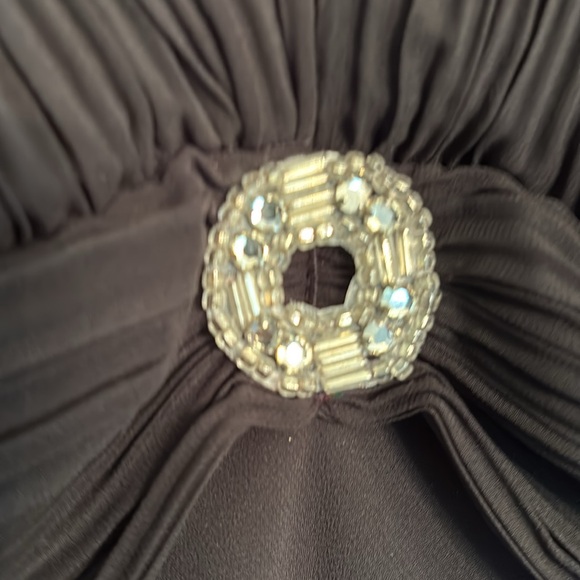 Vintage year 2K Joseph Ribkoff  little black dress with sparkling embellishments - Picture 12 of 17